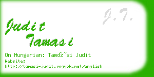 judit tamasi business card